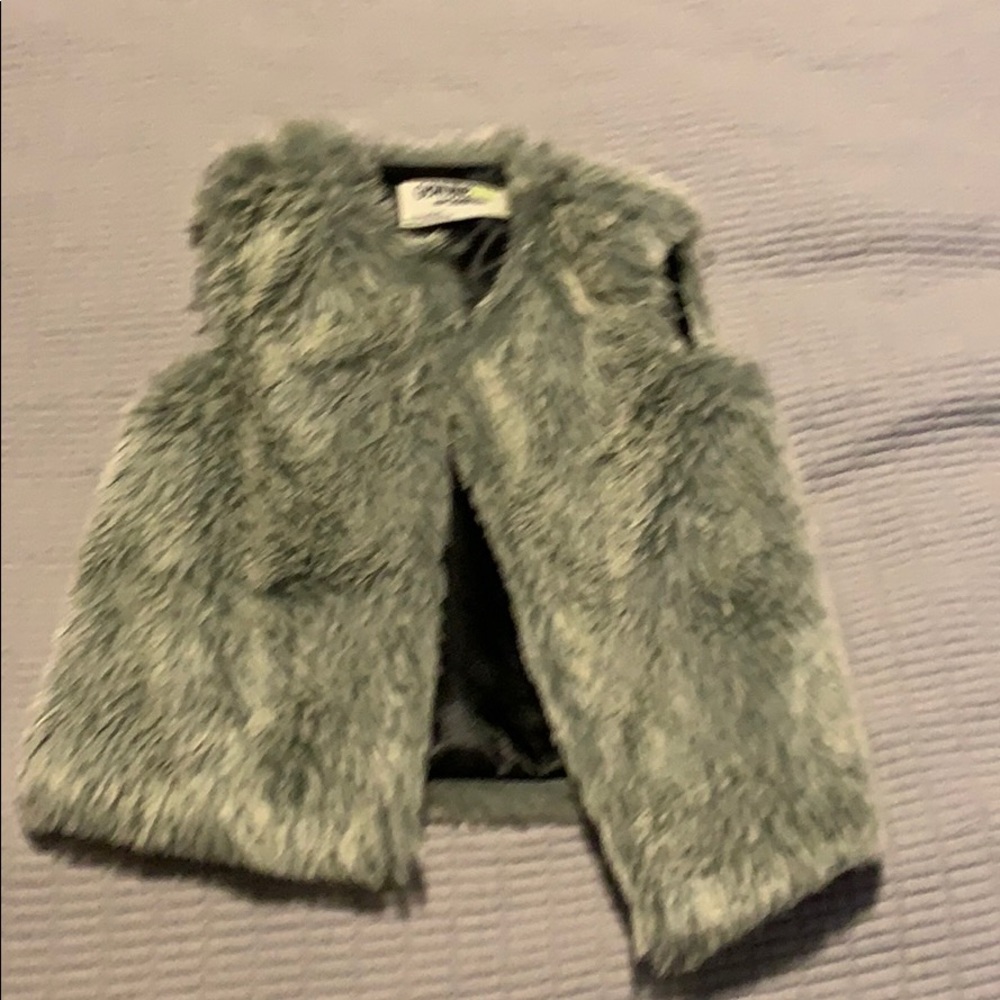 Toddler faux fur vest